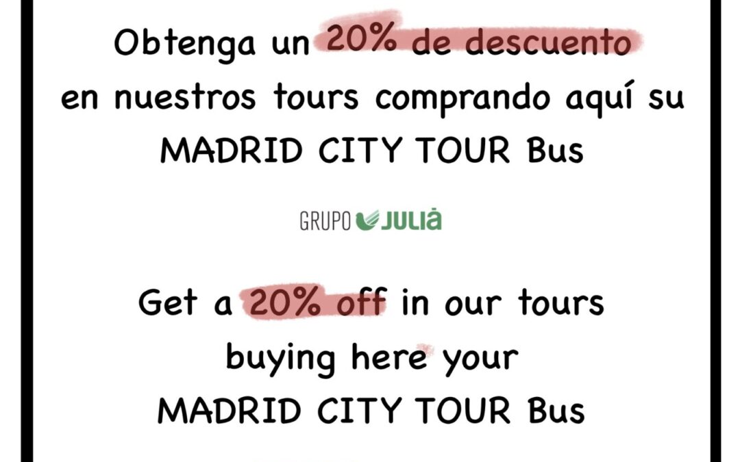 Cartel Madrid City Tour